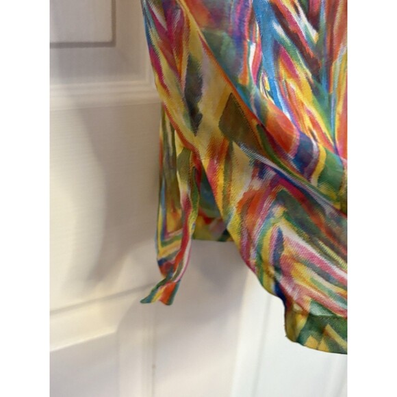 Peppermint Bay Colorful Bathing Swim Suit Cover Coverup Size Small - Picture 5 of 6